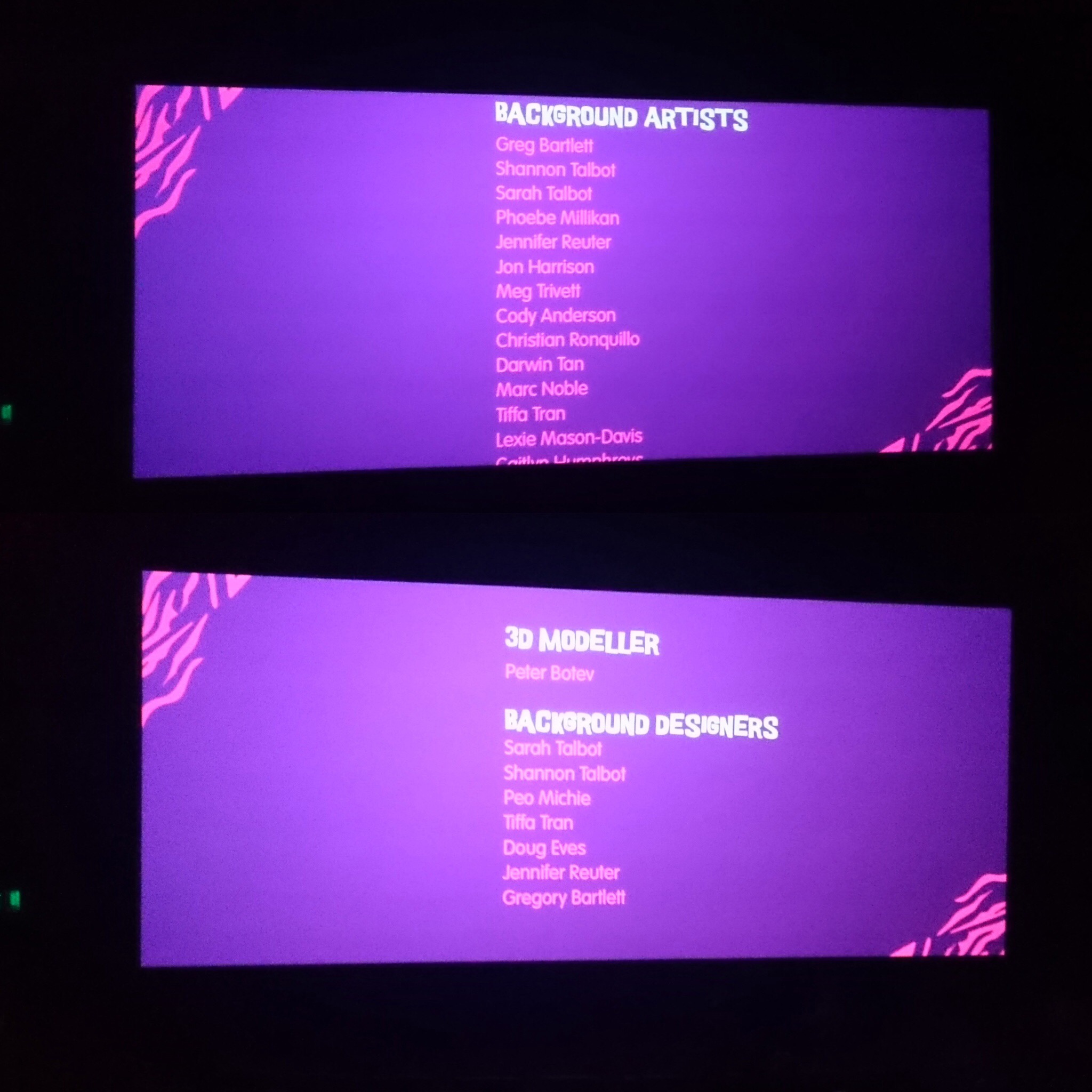 Shopkins background credits in cinema