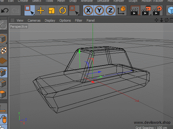 Turnaround of 3D vehicle 