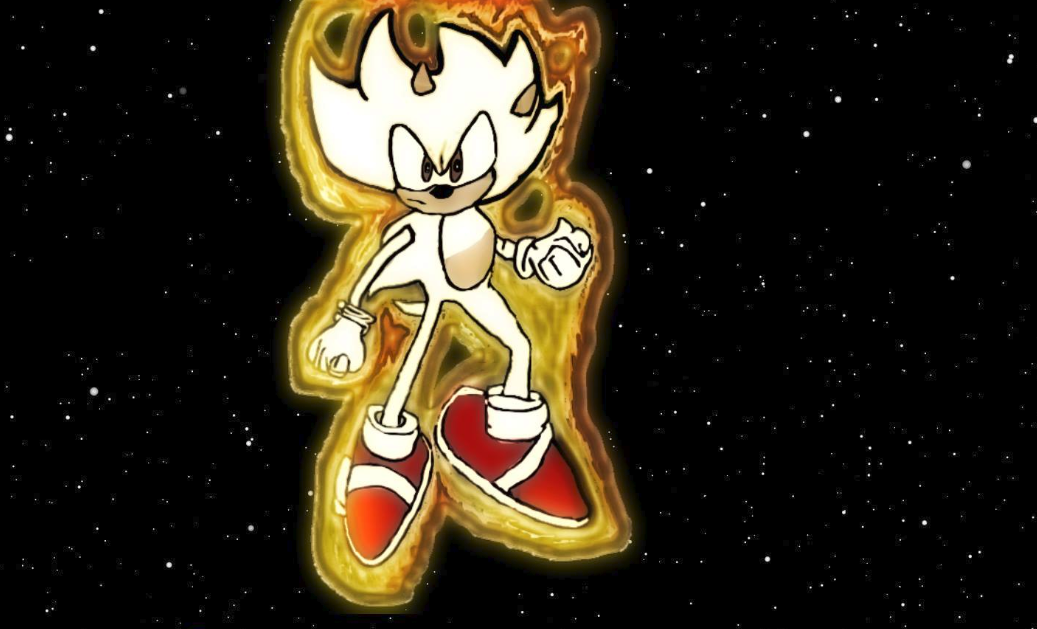 My drawing of Super Sonic, I was pretty proud of this