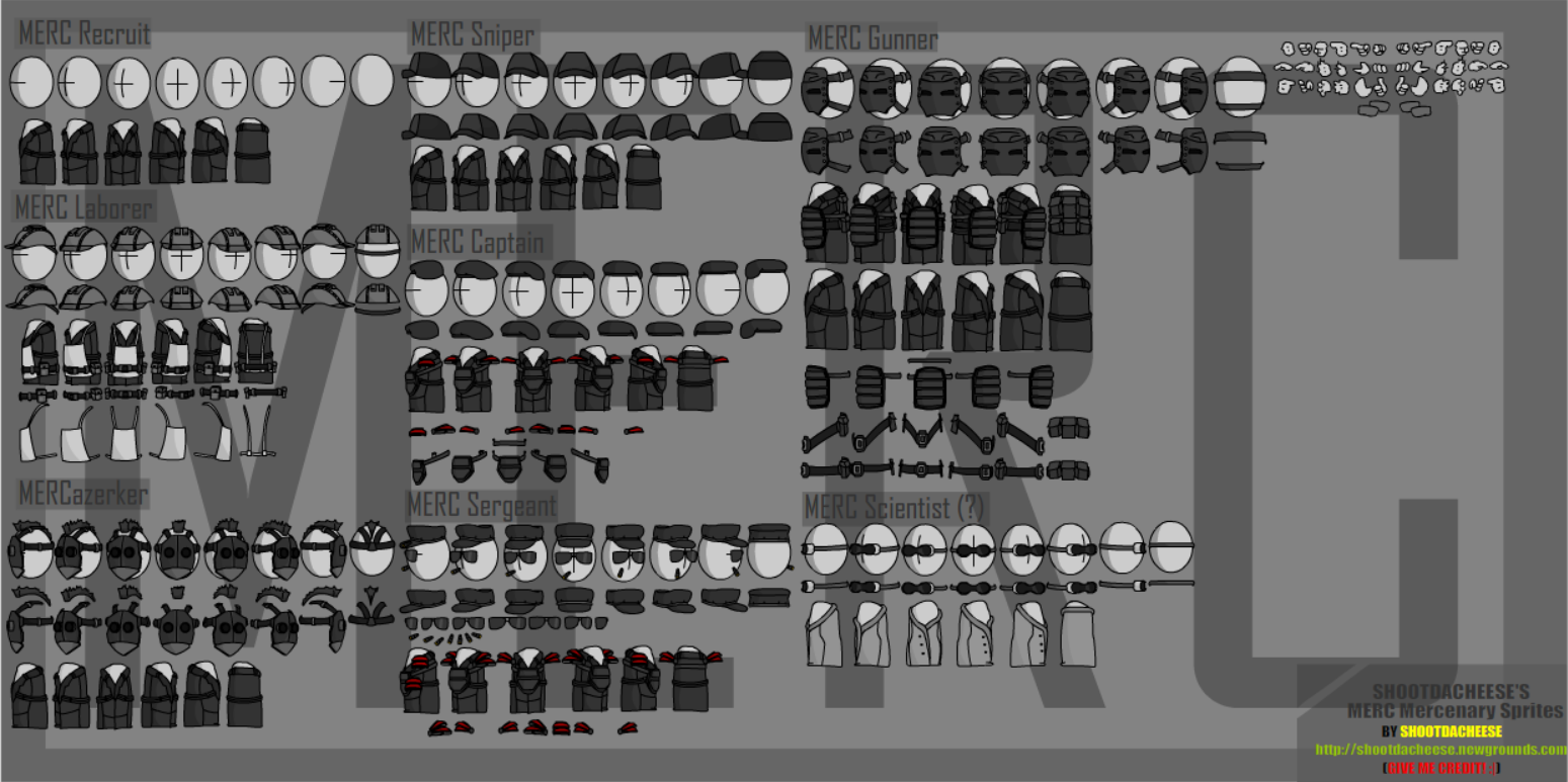 MERC SPRITES AND UPDATED NEXUS CORE By ShootDaCheese