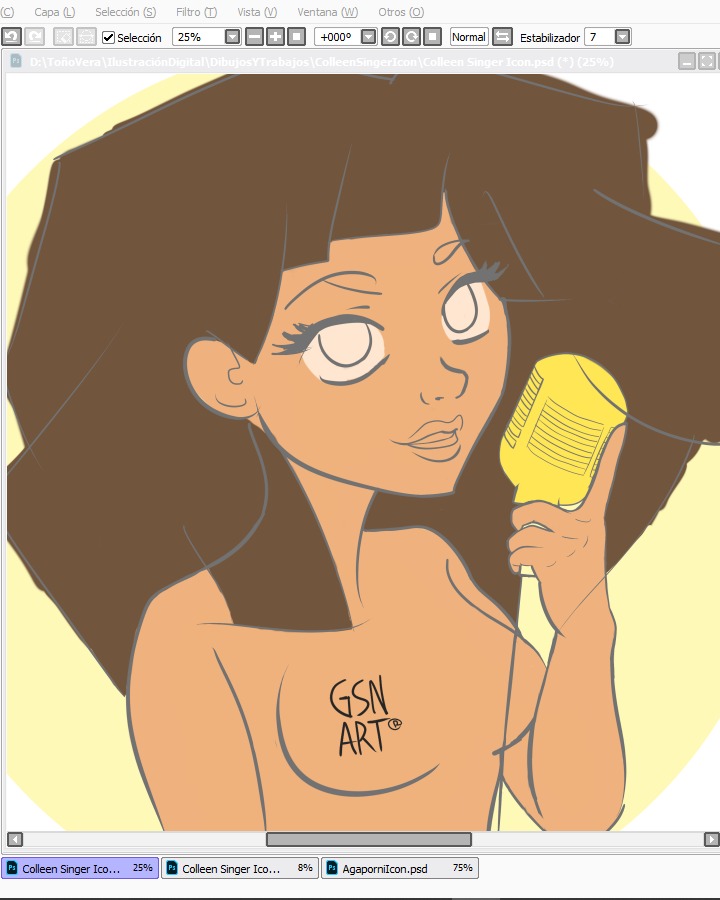 Colleen Singer Avatar Flat Color | @GsnArt