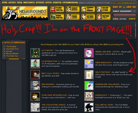 Newgrounds Reflection On Past Appearance