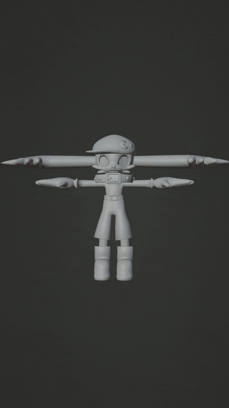 Klonoa 3D Model WIP #2 - by DanielBeltranS2