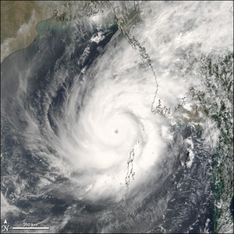 Myanmar cyclone, massive death toll.