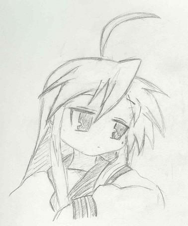 My 2nd Konata drawing (= w =) d