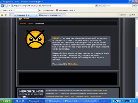 I Got Banned At The Forums (BBS)