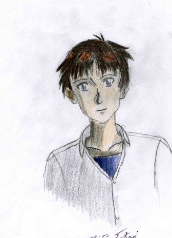 I drew Shinji Ikari!