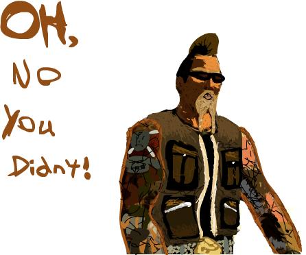 I'm making a music video for the mercinaries 2 song, Oh no you didn't.
