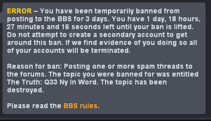 So yeah, I was banned. AGAIN