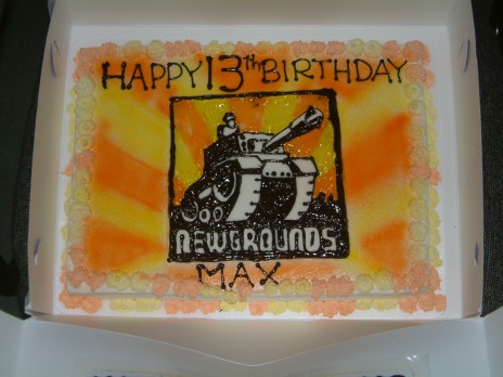 Newgrounds Cake