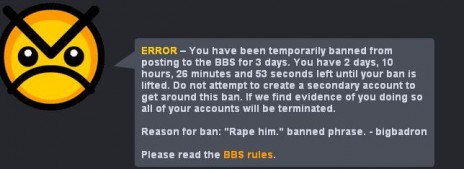 Official Ban Post