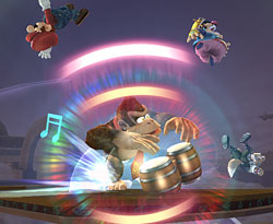 DK's final smash has something funny