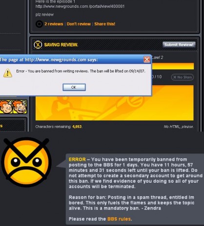 OH NEWGROUNDS MODS GO FUCK YOURSELF