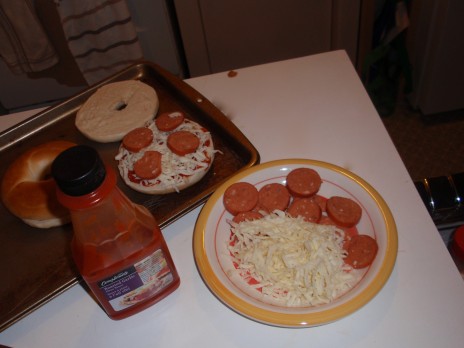 Pizza Bagels!