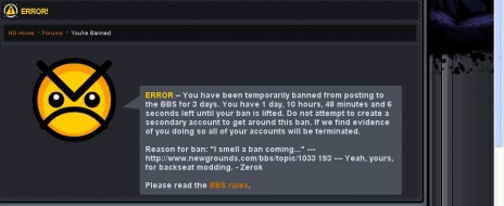 I'm banned, again!
