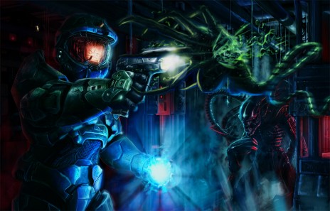 Aliens vs Master Cheif