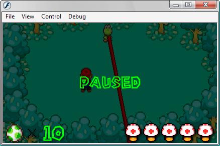 Yoshi the Yoshi 2 : pause system