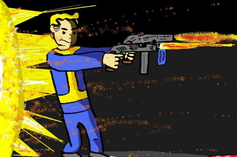 Vault Boy Drawing