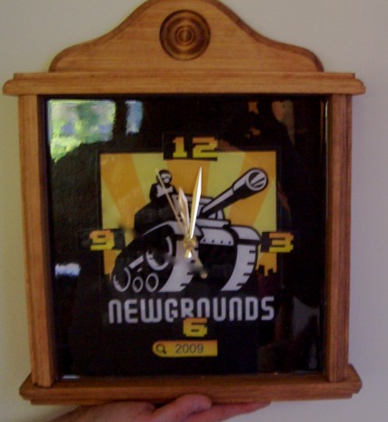 Newgrounds Clock