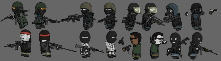 Madness combat AAHW Agent sprites by SawiPL on Newgrounds