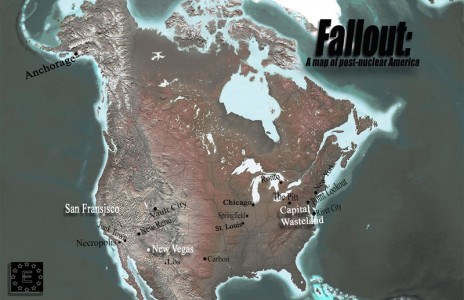 Map of The Fallout World - by hellboundsoul07