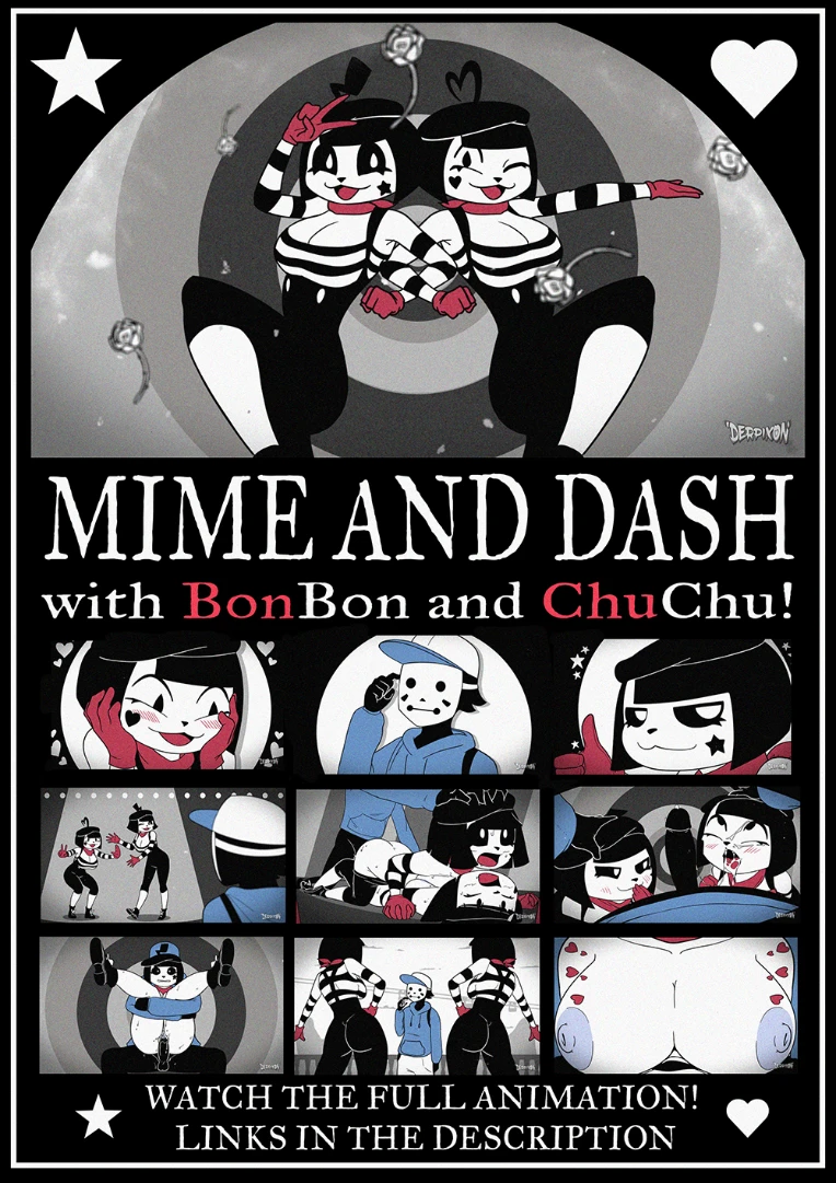 bonbon_hottie on X: Mime and dash edit❤️ I know it's not that good sorry!  #mimeanddash #derpixon #chuchuandbonbon #mimes  / X