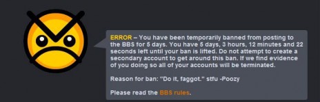 Banned.