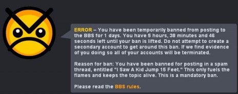 Cute, I am banned.