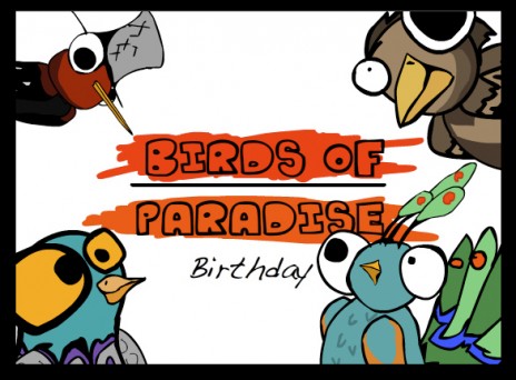 birds of paradise art