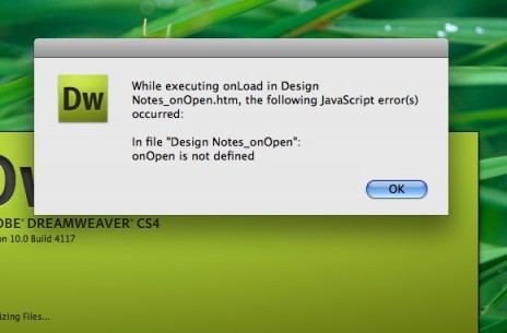 Help! My Dreamweaver Broke! UPDATE: Fixed!