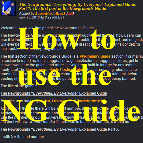 How to use the NG Guide (PGP)