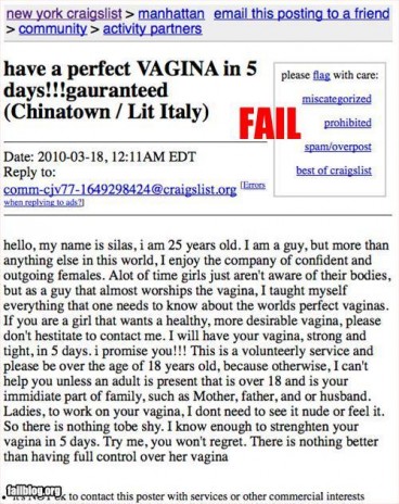 GOTTA LOVE CRAIGSLIST