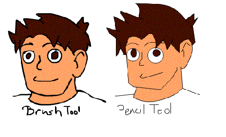 Pencil Tool VS Brush Tool