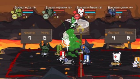 Castle Crashers Volley Ball game from The BEHEMOTH