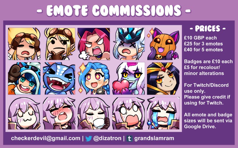 Emote Commissions! - by GrandSlamRam