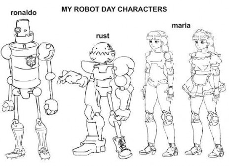 my robot day characters