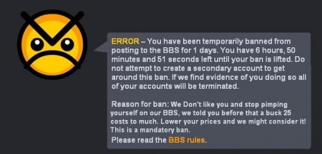 I got banned!