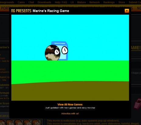 Marine's Racing Game in the portal.