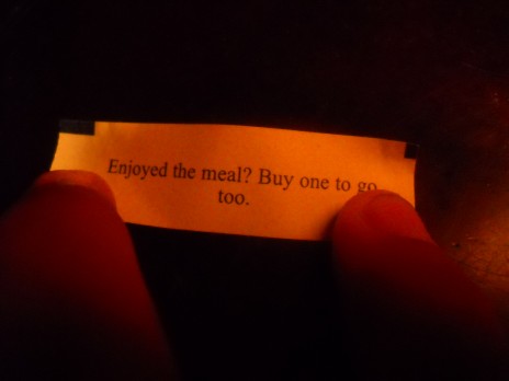 Best Fortune Cookie Fortune Ever.