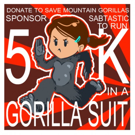 I'M RUNNING 5KM IN A GORILLA SUIT FOR CHARITY