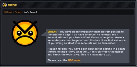 I've been banned!