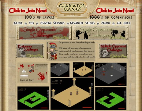 Gladiator Games on Facebook