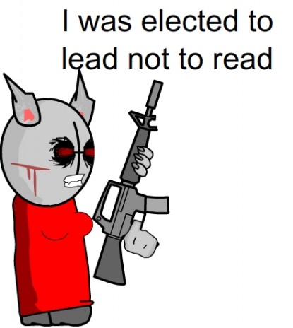 I was elected too lead not to read