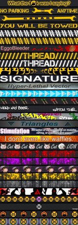 A Compilation of Signatures