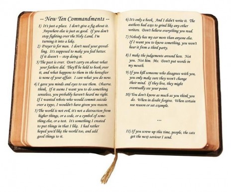 THE NEW TEN COMMANDMENTS