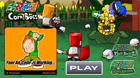 C. Crashing Corn Boss loading screen