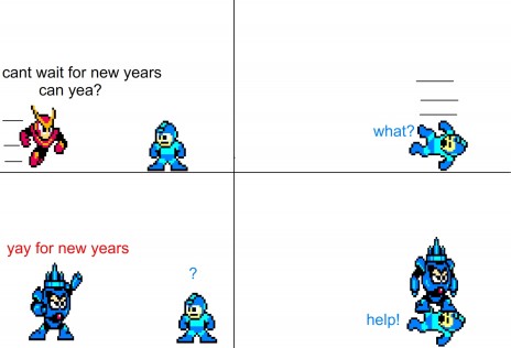 megaman doesnt know anything about new years: comic part 1