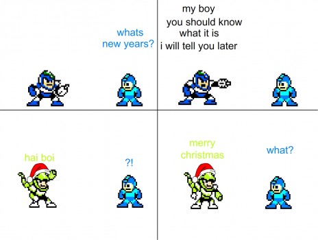 megaman doesnt know anything about new years: comic part 2