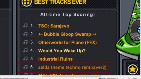 so, i got a song in the top 30. :)