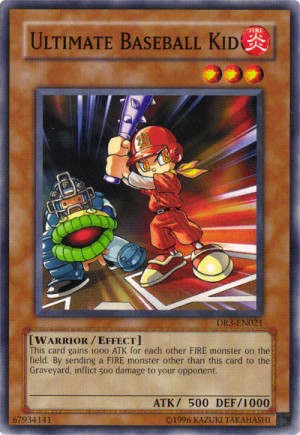 my favorite yugioh card: ultimate baseball kid